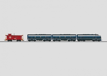 Märklin 37618 Dieselelektrische Lokomotive EMD F7, Baltimore & Ohio Railroad mit Caboose