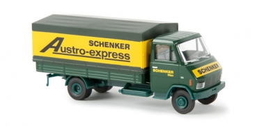 Brekina 37711 Steyr 590 Pritsche/Plane "Schenker Austro-express"