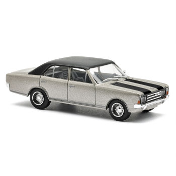 Busch 42019  Opel Rekord C, silber, Dach schwarz