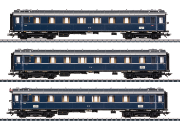 Märklin 42528  Personenwagen-Set "Dom Pfeil“, stahlblau, DB, 3-tlg., Ep.III