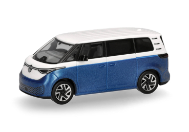 Herpa 431132-002  VW ID. Buzz People zweifarbig, candy white, blue metallic