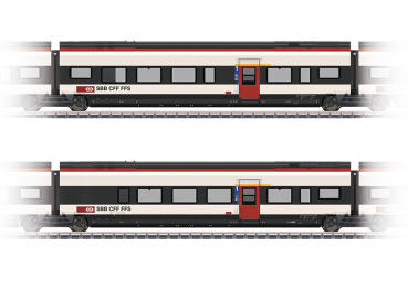 Märklin 43463  Ergänzungswagen-Set 3 zum RABe 501 "Giruno", SBB, 2-tlg., Ep.VI