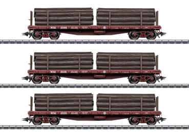 Märklin 45600  US-Flachwagen-Set, Western Maryland, 3-tlg.