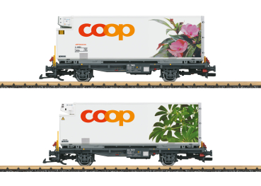 LGB 45885  Containerwagen-Set “coop®“, RhB, Ep.VI