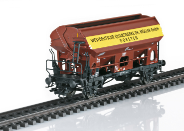 Preview: Märklin 46302  Schwenkdachwagen "Westdeutsche Quarzwerke Dr. Müller", DB, mit LKW