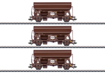 Märklin 46334  Schwenkdachwagen-Set Tds, mahagonibraun, ÖBB, 3-tlg.