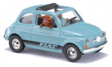 Busch 48735  Fiat 500 mit Fahrer und Hund