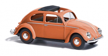 Busch 52953  VW Käfer mit Brezelfenster und offenem Schiebedach, korallenrot