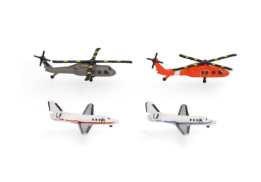 Herpa 539939-001  Helikopter und Bizjet Set (2+2)