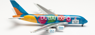 Herpa 536288  Emirates Airbus A380 “Expo 2020 Dubai - Be Part of the Magic”