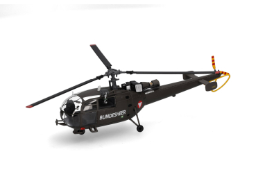 Herpa 580755  Österreichisches Bundesheer - Sud Aviation SA316 Alouette III - Verbindungshubschrauberstaffel, Aigen/Ennstal, 1:72