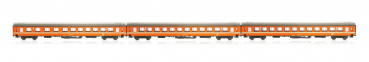 Jägerndorfer JC61302  Reisezugwagen-Set UIC-X ÖBB, 3-tlg.,orange, Spur N