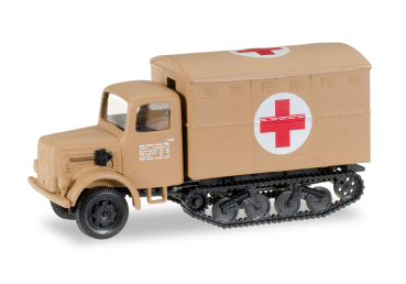Herpa 745703  Magirus-Maultier Rotes Kreuz inklusive 2 Krankentragen