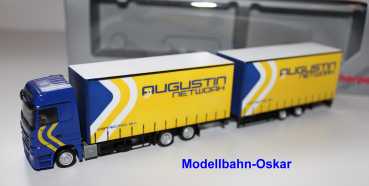 Herpa 908399 MB Actros LH 08 Volumen-Hängerzug "Augustin Network"