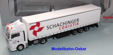 Herpa 908429 MAN TGX XLX Gardinenplanen-SZ "Schachinger Logistik"