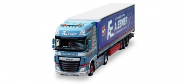 Herpa 925983 DAF XF SSC Pritsche-Plane-Sattelzug "A. Ebner"