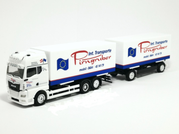 Herpa 945677  MAN TGX GX Wechselkoffer-Hängerzug "Pirngruber"