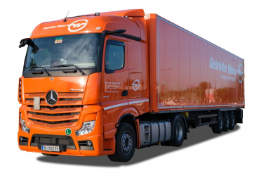 Herpa 953290  Mercedes Benz Actros Gardinenplanen-Sattelzug "Gebrüder Weiss"