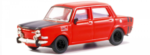 Herpa 024358-003  Simca Rallye II, rot, Felgen schwarz