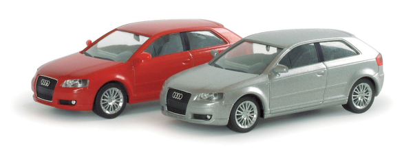 Herpa 033374  Audi A3 facelift, silber-metallic