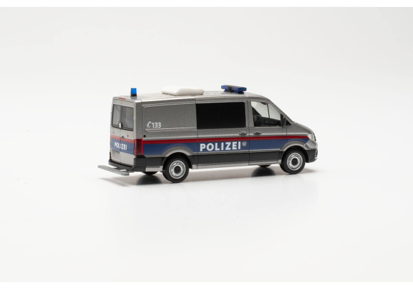 Herpa 097406  VW Crafter Kasten Flachdach "Polizei Österreich, Gefangenentransport"