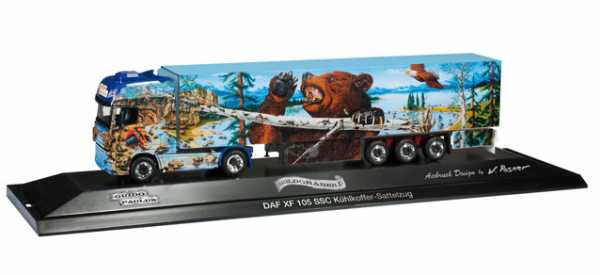 Herpa 121446 DAF XF 105 SSC Kühlkoffer-Sattelzug "Goldgräber II"