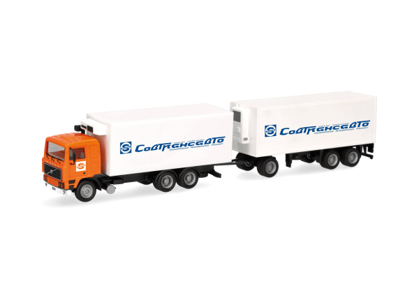 Herpa 321167  Volvo F10 Kühlkoffer-Hängerzug "Sovtransavto"