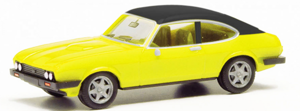Herpa 420570-002  Ford Capri II mit Vinyldach, Daytonagelb