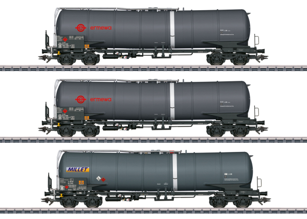 Märklin 47551  Kesselwagen-Set, "Ermewa" SA / "Millet" SAS, 3-tlg.