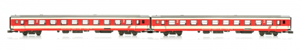 Jägerndorfer JC60270  Reisezugwagen-Set ÖBB, 2-tlg., Sparlack, Spur N