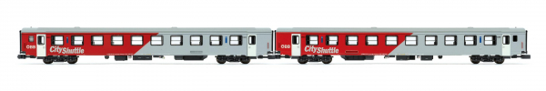 Jägerndorfer JC60280  Reisezugwagen-Set "City Shuttle" ÖBB, 2-tlg., Spur N