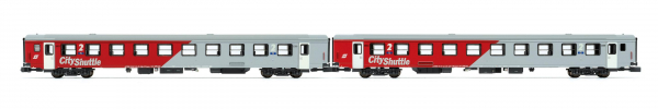 Jägerndorfer JC60290  Reisezugwagen-Set "City Shuttle" ÖBB, 2-tlg., Spur N