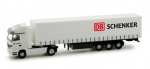 Herpa 065887  MB Actros LH Gardinenplanen-Sattelzug "Schenker"