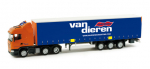 Herpa 157940 Scania R 09 HL Gardinenplanen-Sattelzug "Van Dieren Maritime" (NL)
