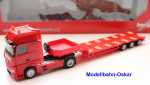 Herpa 159296 MB Actros Gigaspace Semitieflade-Sattelzug