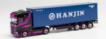 Herpa 313155  Scania CS 20 HD 40 ft. HC Container-Sattelzug „Hart/Hanjin“