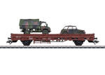 Märklin 46929  Rungenwagen Kbs 443 mit Kübelwagen VW 181 + Unimog S 404 Pritsche/Plane, DB, Ep.IV