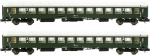 Jägerndorfer JC60140  Reisezugwagen-Set UIC-X ÖBB, 2-tlg., grün, Spur N